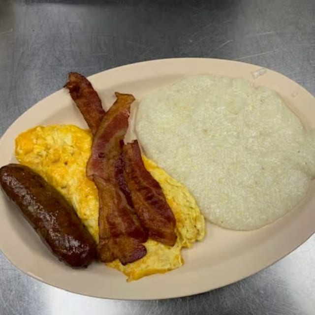 Pork Chop and Egg Plate.
