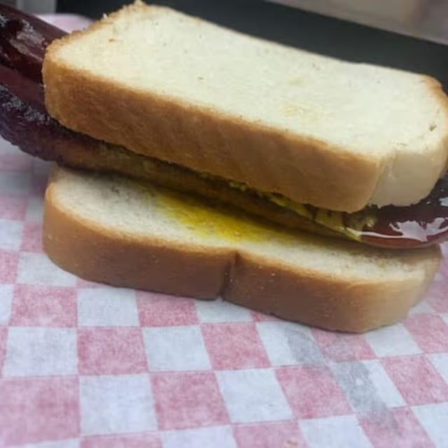 Smoke Sausage Sandwich.