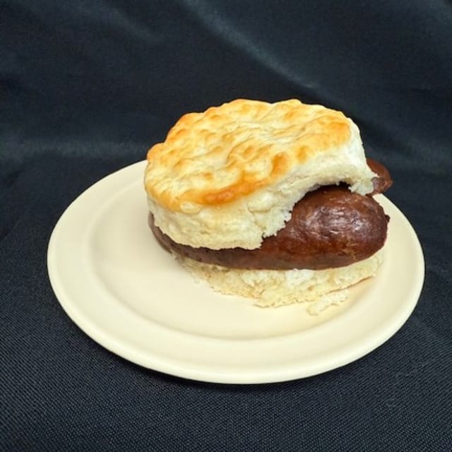 Fresh Sausage Biscuit.